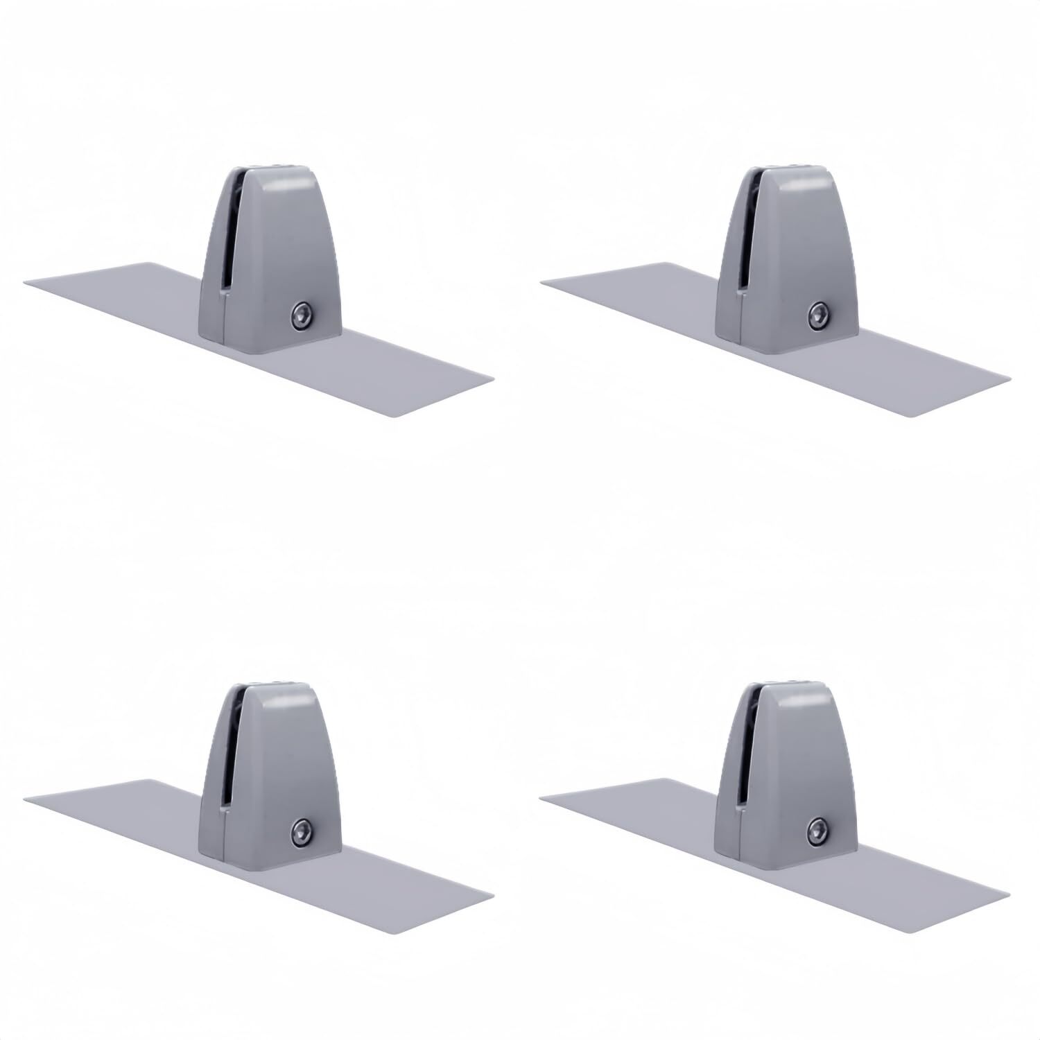 4 Pieces Sneeze Guard Clamp T Shaped Bracket Adjustable Desk Partition Clamps...