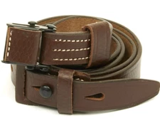 German WWII Mauser 98K Rifle Leather Sling - K98 - Made in Germany!