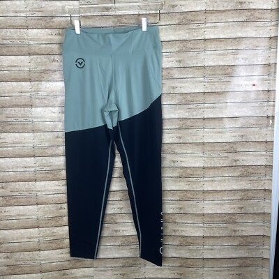 Virus Asymmetric Pants Women's Bioceramic Compression Sz XXL Mint/Black