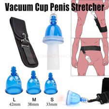 Wearable Vacuum Cup Male Penis Stretcher Extender Cup Belt Hanger Enlargement