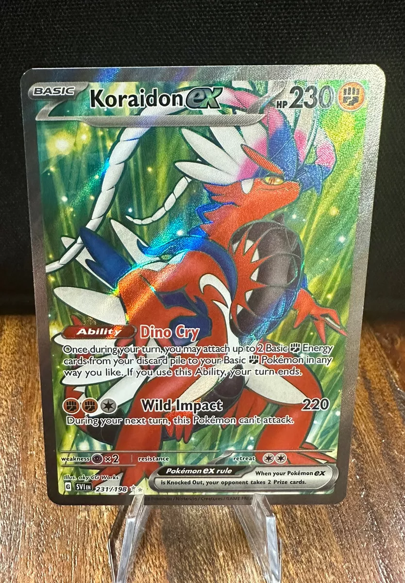 Pokemon - Koraidon ex 231/198 - Scarlet & Violet - Ultra Rare - Holo Full  Art