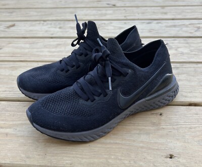 Nike Men's Epic React Flyknit BQ8928-001 Black Running Shoes Sneakers  Size