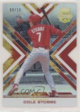 2016 Panini Elite Extra Edition Status Tie-Dye Die-Cut 4/10 Cole Stobbe #86 w6f