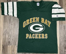 Green Bay Packers Shirt Men’s Medium Logo 7 NFL Authentic USA Made Vintage