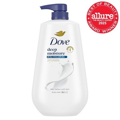 Dove Body Wash Deep Moisture for 24hr Lotion-Soft Skin Moisture 30.6 oz