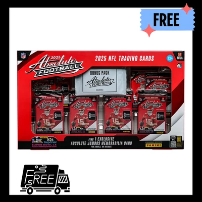 NEW 2025 Panini Absolute Football Trading Card Bundle Box FAST SHIP.