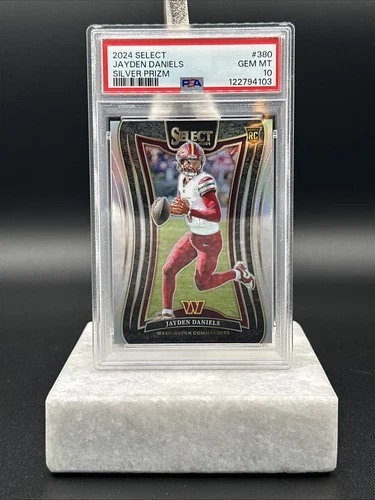 2024 Panini Select - Suite Level Jayden Daniels #380 Silver Prizm (RC) PSA 10