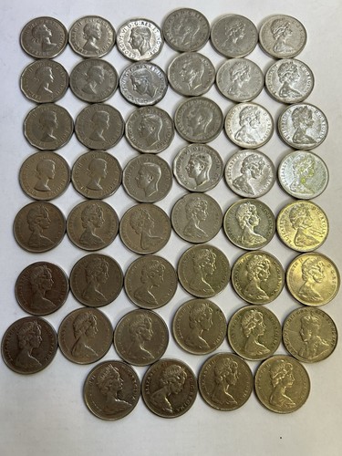 Lot Of 46 Canadian '5 Cents' 1931-1980 Nickel State Find Gems Coins Look | - Picture 14 of 17