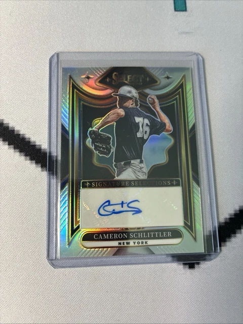 2025 Panini Select Signature Selections Cameron Schlittler Prizm Auto #SS-CS