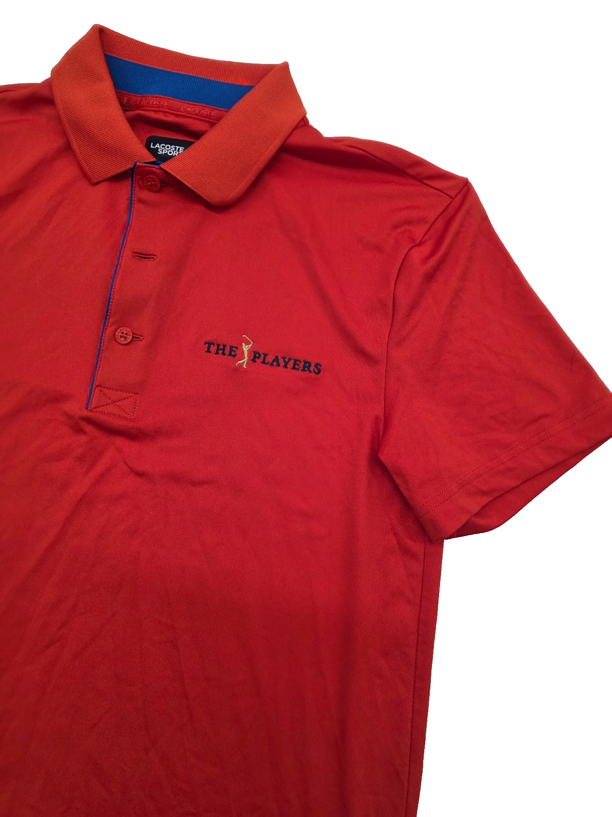 Lacoste Sport Golf Orange Polo The Players Championship Sawgrass Men Size Small