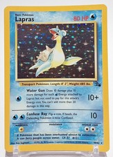 Pokemon Karte Lapras Holo Rare 10/62 2000 Fossil Set