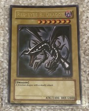 Yu-Gi-Oh! Red-Eyes Black Dragon - LOB-E056 - Unlimited Edition - NM