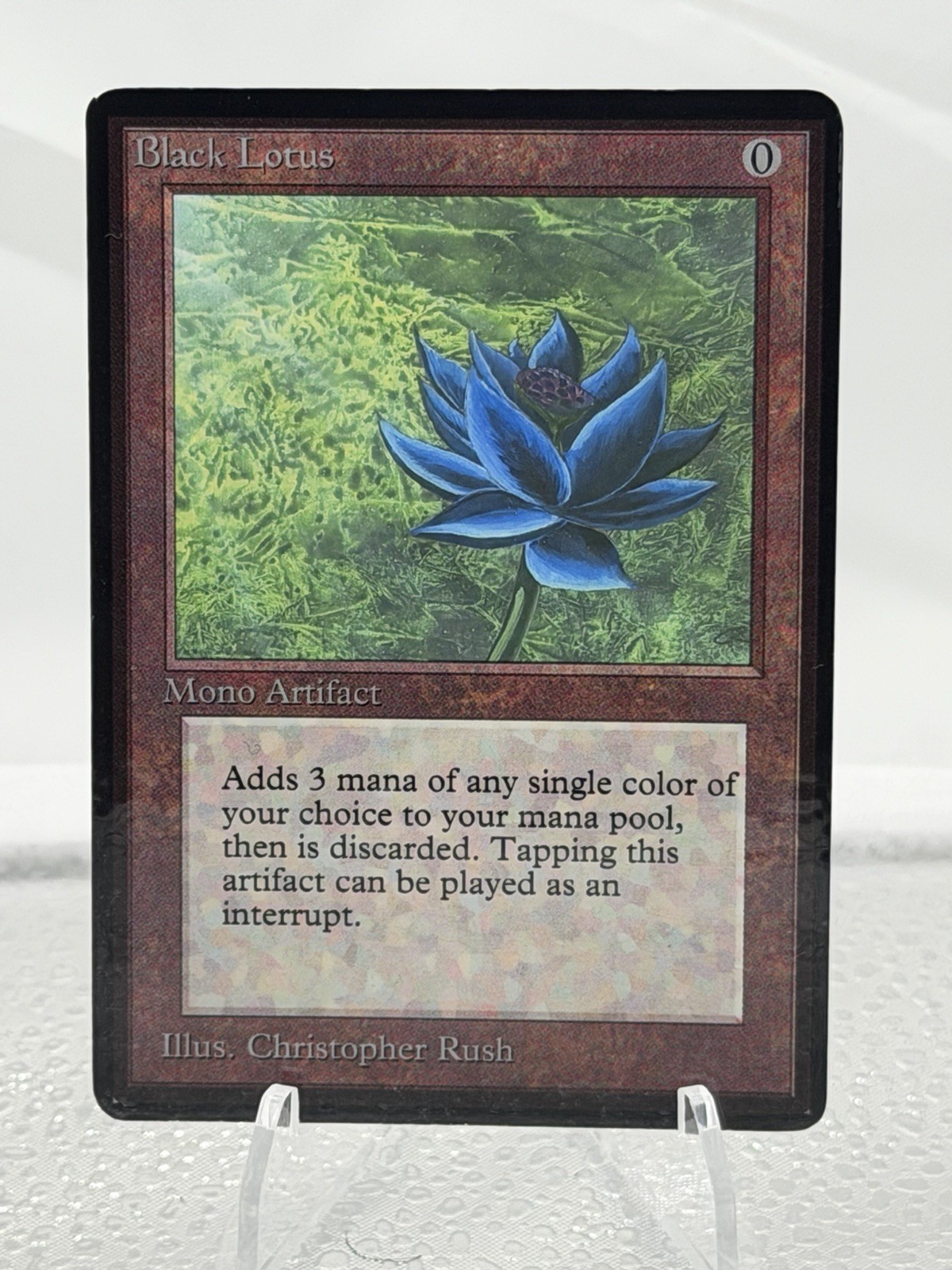 Black Lotus Limited Edition Alpha Artifact (Regular) Playtest Card