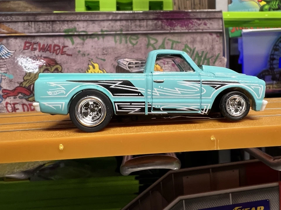 Custom Hot Wheels 1968 Chevy C-10 Truck 4 Gear Auto World Slot Car Slammed Fast - Image 4 of 4