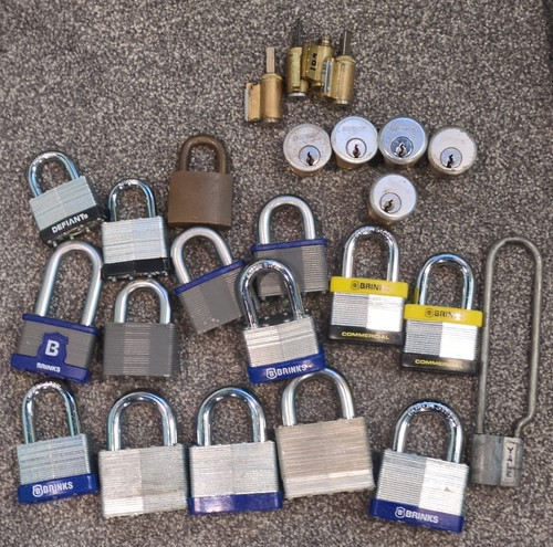 Lot Of Locks For Locksport. No Keys. 16 Padlocks 5 Mortise And 4 KIK