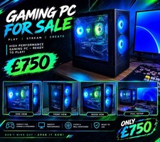 Gaming PC RTX 5050 + Ryzen 5 5600X | 16GB DDR4 | 1TB SSD | WiFi & Bluetooth