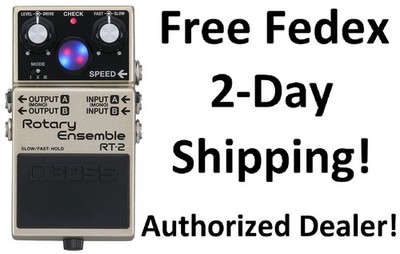 New Boss RT-2 Rotary Ensemble Guitar Effects Pedal