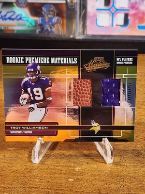 #ad 2005 Playoff Absolute Memorabilia Rookie Premiere Materials Troy Williamson... $1.75