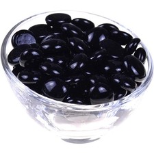 Black Fire Pit Glass, 1-5 lbs Reflective Glas...