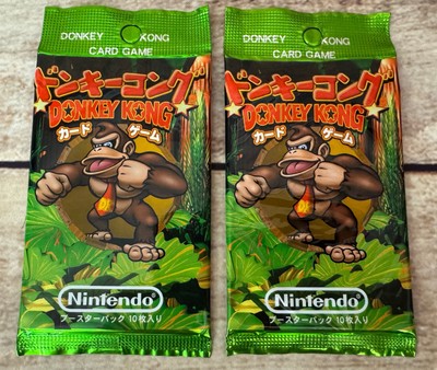 1999 Japanese Donkey Kong Country DKC TCG Trading Card Game Booster Pack Lot x2