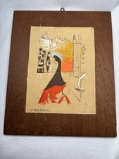 Vintage 1950’s Virgilio Nabais Brazilian Print On Linen MCM