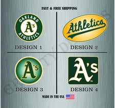 OAKLAND ATHLETICS BASEBALL MLB LOGO VINYL STICKER DECAL CAR TRUCK BUBBLE FREE