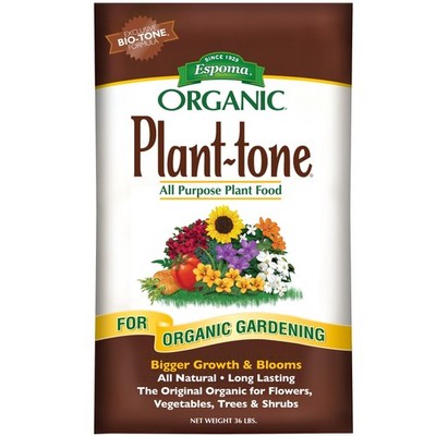 Espoma Organic Plant-Tone 5-3-3 All-Purpose Garden Plant Food, 36lbs
