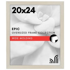 Americanflat 20x24 Picture Frame w/ Polished Plexiglass - Wide Wood Poster Art