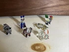 Lot of 6 Vintage Miniature Hand Blown Glass Animal Figurines Murano Style