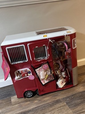 Our Generation by Battat- Mane Attraction-Horse, Equestrian Trailer for 18'' Doll