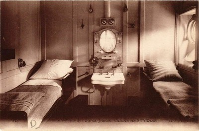 CPA Intérieur de l'Ile-de-France - Cabine de 2me Classe - Ships (774869)