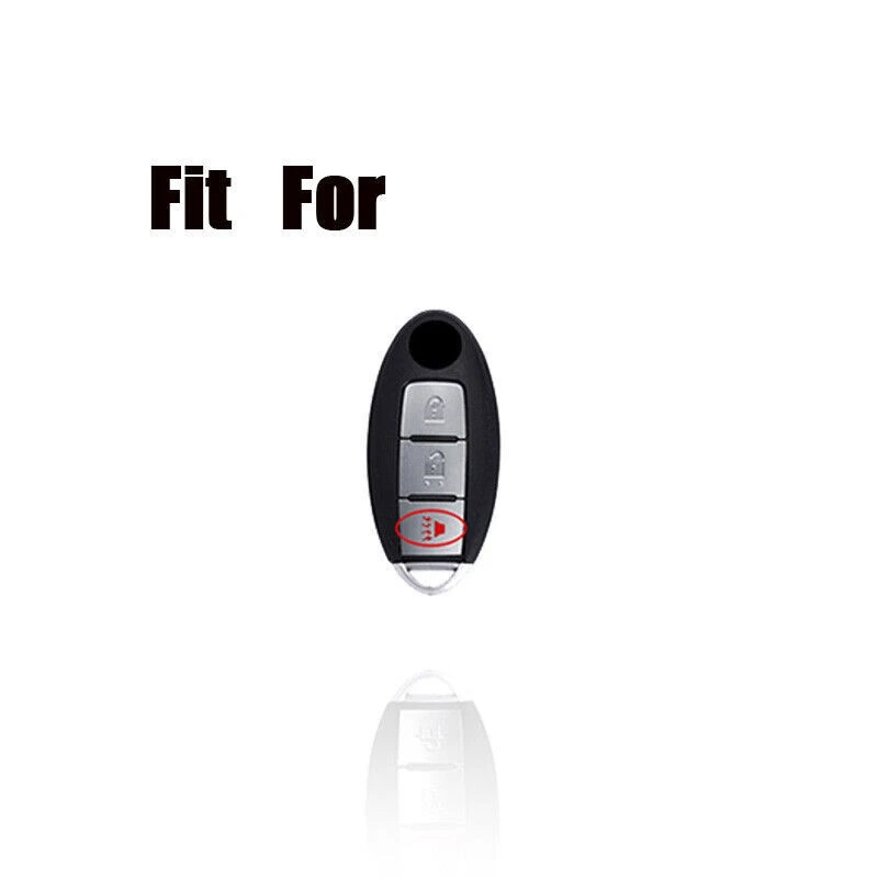 Funda protectora de cuero para llave de coche de aleación de zinc para Nissan Altima GTR para Infiniti Q50 Q70 Foto 2 de 4