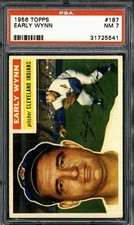 1956 Topps #187 Early Wynn - PSA 7