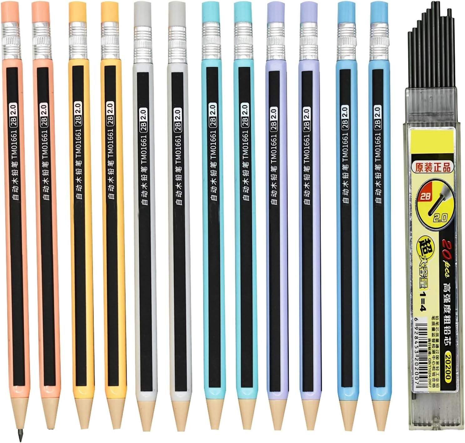 S Hexagonal Pencils Wood-like Pencils With 1...
