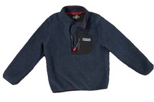 Vineyard Vines Boys Fleece Pull Over Quarter Zip Navy Blue Size 6