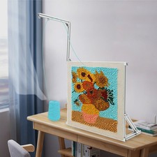 Rug Hooking Punch Needle Tufting Frame Stand Adjustable Homemade Sturdy 80 67cm