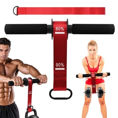 Forearm Strengthener and Wrist Roller,Adjustable Strap Trainer Red 