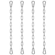  4 Pcs 20" Hanging Chain for DIY Home Gym,Playground Hanging Chair Hammock,Max 
