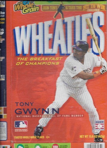 Wheaties Tony Gwynn 2007 Salón de la Fama de los Padres de San Diego caja vacía - Imagen 3 de 8