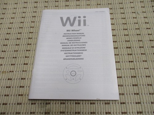 Wii Wheel Lenkrad Bedienungsanleitung / Anleitung Nintendo Wii