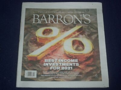 2021 JANUARY 4 BARRON'S NEWSPAPER - BEST INCOME INVESTMENTS FOR 2021 - NP 5085