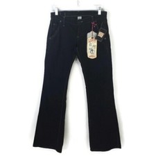 Lucky Brand Lil Maggie Black Wash Ultra Low Slim Fit Bootleg Denim Jeans Women 4