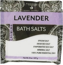 Bath Salts By Soothing Touch Lavender 8 oz 'Herbal Therapy'
