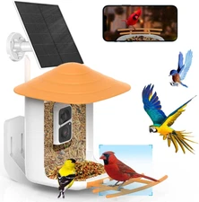 SOLIOM BF09 Bird Feeder with Camera Wireless Outdoor,Smart Bird Feeder