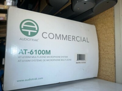 Audiotrak Commercial Pro Amplifier AT-6100M Multi-Zone Microphone System - NEW