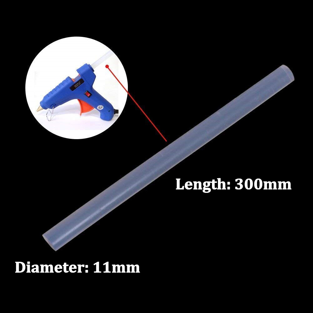 HOT MELT GLUE GUN STICKS 11mm x 100/300mm LONG FOR CRAFT ADHESIVE CLEAR