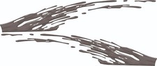 50 Grey Gray Auto Drips Splash Water Car Vinyl Boat Graphics Decals Stickers