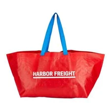 Harbor Freight Shopping Bag XXL, Red 21½ x 14 x 13¾, 19 gallon, 55 lb