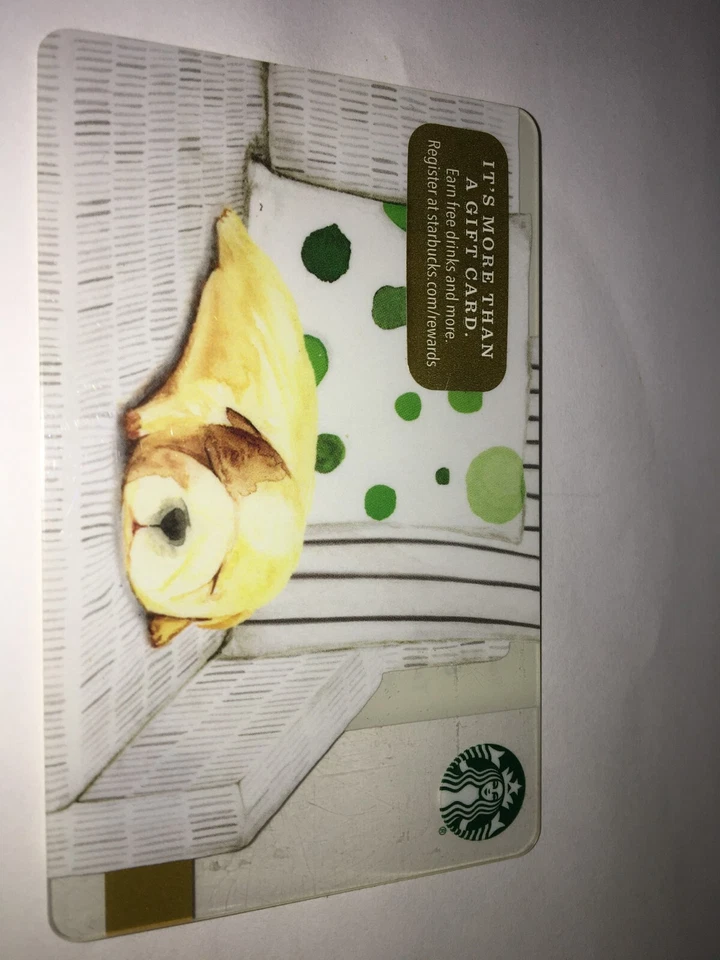 STARBUCKS GIFT CARD 2016 Sleeping Puppy Dog NO VALUE NEW Coffee Tea - Image 2 of 3