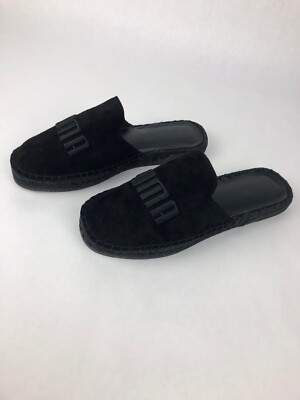 puma slides black fenty